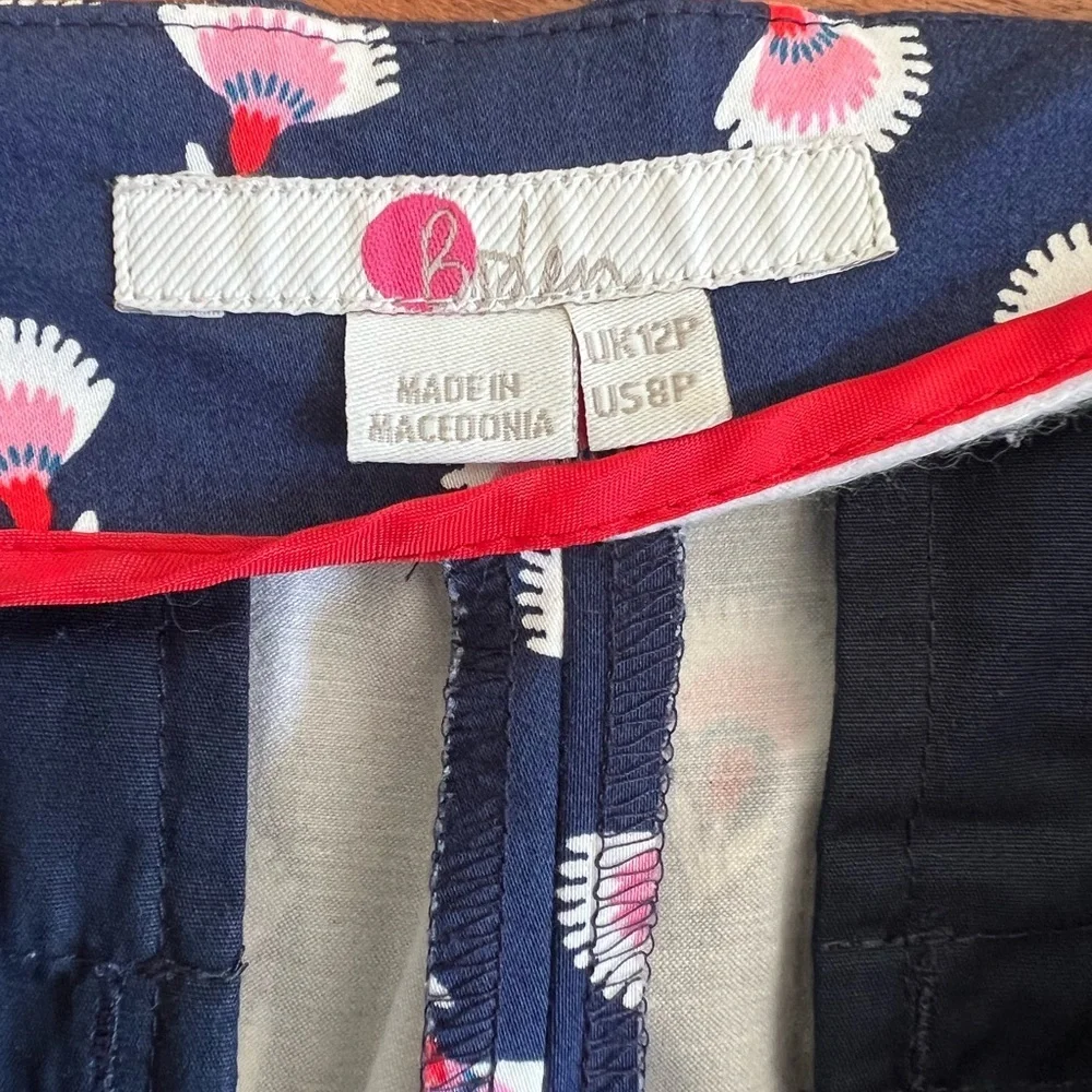 Boden Ledbury Blossom Print High Rise Pants Size 8P - Picture 7 of 7
